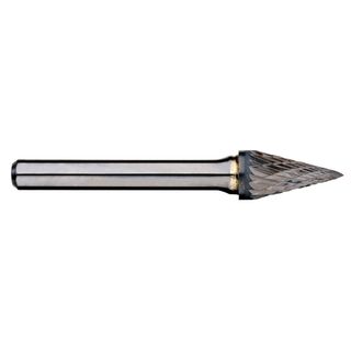 ALPHA 12.7MM POINTED CONE CARBIDE BURR - 6MM SHANK