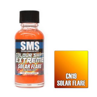 AIRBRUSH PAINT 30ML COLOUR SHIFT EXTREME SOLAR FLARE ACRYLIC LACQUER SCALE MODELLERS SUPPLY