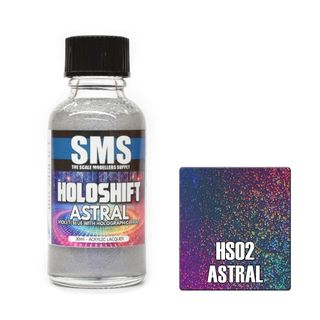 AIR BRUSH PAINT 30ML HOLOSHIFT ASTRAL VIOLET/BLUE/HOLO ACRYLIC LACQUER SCALE MODELLERS SUPPLY