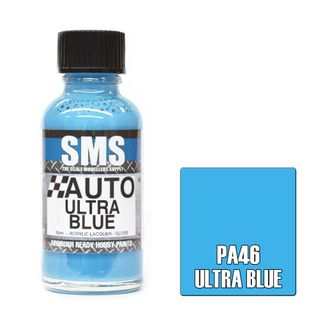 AIR BRUSH PAINT 30ML ULTRA BLUE ACRYLIC LACQUER SCALE MODELLERS SUPPLY