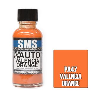 AIR BRUSH PAINT 30ML VALENCIA ORANGE ACRYLIC LACQUER SCALE MODELLERS SUPPLY