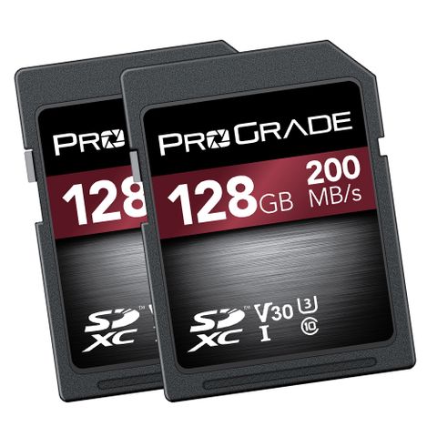 PROGRADE DIGITAL SDXC STRONTIUM UHS-I 128GB R200MB/S W50MB/S V30 2 PACK