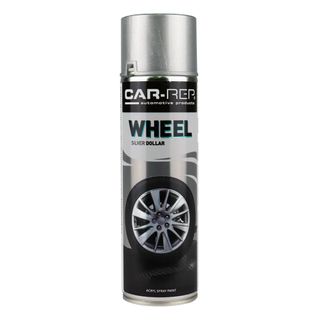 CAR-REP AEROSOL WHEEL PAINT SILVER ACRYL 500ML