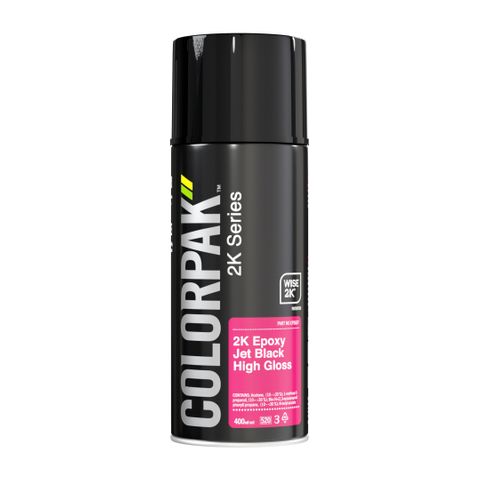 COLORPAK 2K SERIES EPOXY TOP COAT JET BLACK HIGH GLOSS 400ML