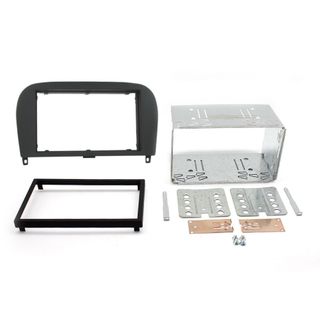 FITTING KIT MERCEDES SL 2001 - 2011 DOUBLE DIN (WITH CAGE) (BLACK)