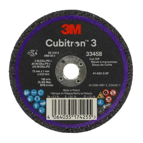 3M 33458 CUBITRON 3 75 MM CUTOFF 33456 5 PACK