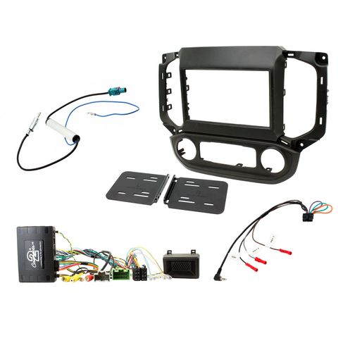 FITTING KIT CHEVROLET / HOLDEN COLORADO 2016 - 2020 (WITH 8" MYLINK) (BLACK) COMPLETE KIT
