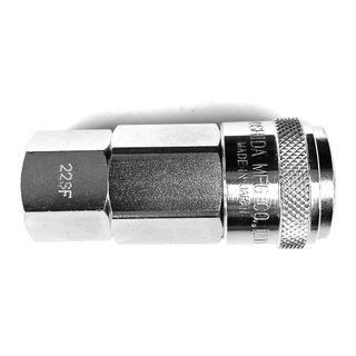 NKC 1/4"F AIR COUPLER HI-FLO QUICK TOUCH