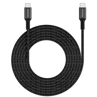 MICRODIA EXECABLE TWEED PD100W 2.6M USB-C TO USB-C CABLE - CHARCOAL