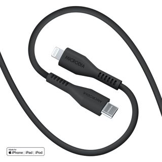 MICRODIA FRUITYWIRE LIQUID SILICON PD60W 1.3M USB-C TO LIGHTNING CABLE - CHARCOAL