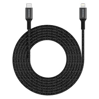 MICRODIA EXECABLE TWEED PD60W 2.6M USB-C TO LIGHTNING CABLE - CHARCOAL