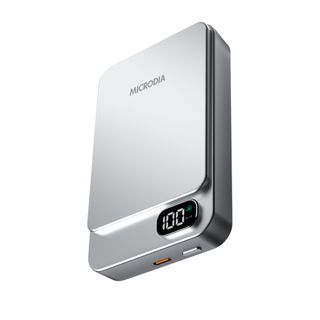 MICRODIA SNAP POWER ALUMINAIRE 35W MAGNETIC POWER BANK 10,000MAH SILVER