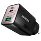 MICRODIA SMARTCUBE NANO 35W DUAL PORT GAN WALL CHARGER - BLACK