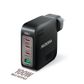 MICRODIA SMARTCUBE NANO 100W 4 PORT GAN WALL CHARGER - WHITE