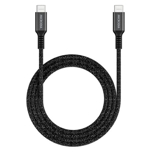 MICRODIA EXECABLE TWEED PD100W 1.3M USB-C TO USB-C CABLE - CHARCOAL