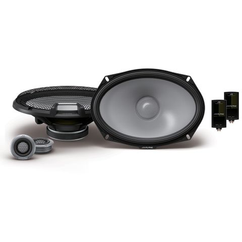 ALPINE 6X9" COMPONENT SPEAKER 300W R SERIES 2-WAY