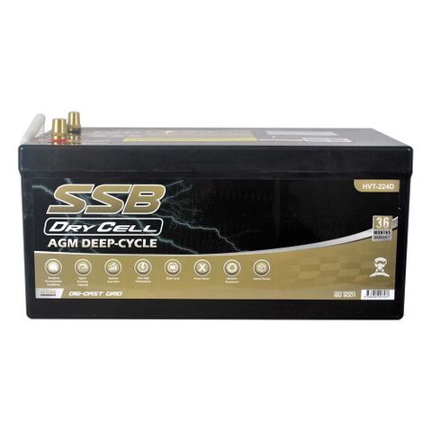 AGM BATTERY DEEP CYCLE DUAL PURPOSE 12V 240AH 1400CCA BY SSB ULTRA HIGH PERFORMANCE