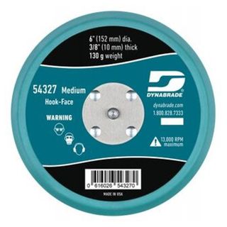 DYNABRADE 6" NON/VAC HOOK FACE PAD VELCRO 54327