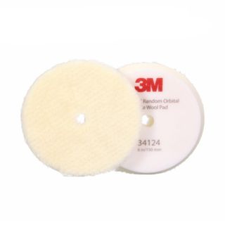3M 34124 PERFECT IT RANDOM ORBITAL WOOL COMPOUNDING PAD 6" 2PK