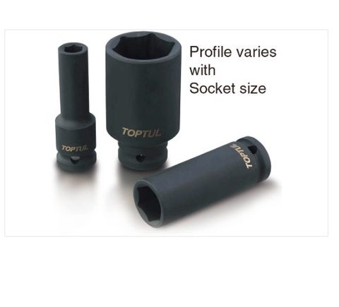 TOPTUL IMPACT SOCKET DEEP 1/2" X 32MM