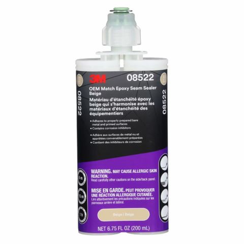 3M 08522 OEM MATCH EPOXY SEAM SEALER, BEIGE, 200 ML CARTRIDGE