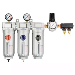 IWATA 2SPRAY 3 STAGE FILTER WITH REGULATOR & TWIN OUTLETS