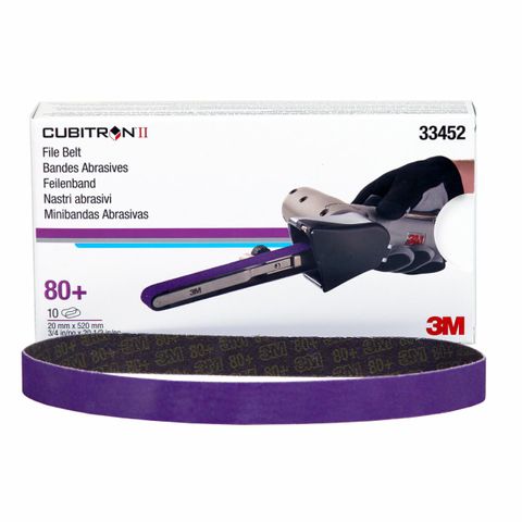 3M 33452 CUBITRON II PURPLE FILE BELT 20 X 520MM 80+ 10pk