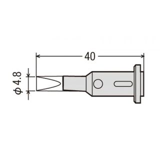 GOOT TIP CHISEL 4.8MM FOR GP-501