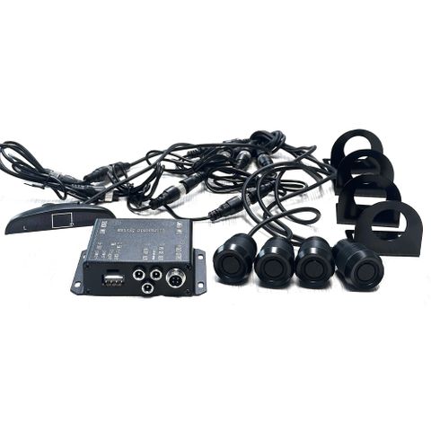 AVS REVERSE 4 PARKING METAL SENSOR WITH BUZZER & DISPLAY FOR BUS & TRUCK