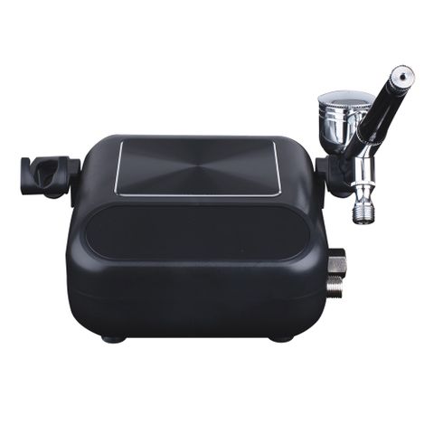 FORMULA AIRBRUSH TOUCH SCREEN COMPRESSOR WITH 0.2~0.5MM BLACK AIRBRUSH KIT