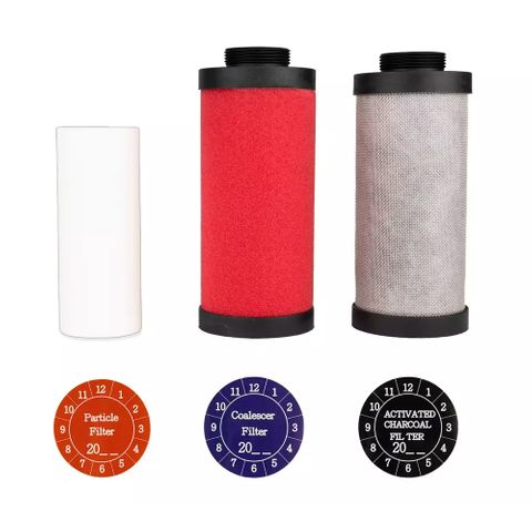 IWATA 2SPRAY 3 STAGE FILTER SET WITH DATE CHANGE LABEL