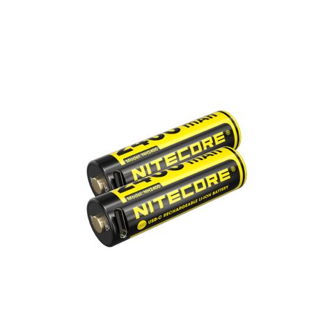NITECORE LI-ION RECHARGEABLE USB-C AA BATTERY 2400MAH 1.5V 2PK