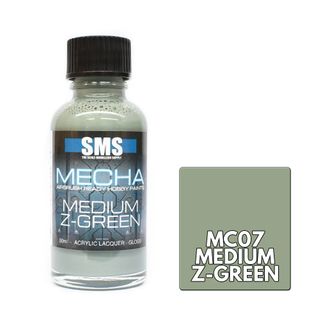 AIRBRUSH PAINT ACRYLIC LACUER MECHA MEDIUM Z-GREEN 30ML