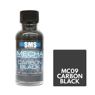 AIRBRUSH PAINT ACRYLIC LACQUER MECHA CARBON BLACK 30ML