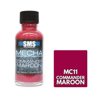 AIRBRUSH PAINT ACRYLIC LACQUER MECHA COMMANDER MAROON 30ML