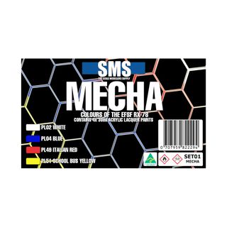 AIRBRUSH PAINT MECHA COLOUR SET SMS