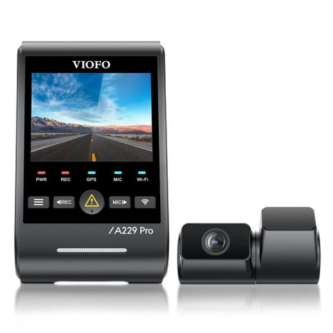 VIOFO DASHCAM A229 PRO 4K FRONT + 2K TELEPHOTO 5GHZ WIFI + GPS