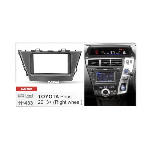 FITTING KIT TOYOTA PRIUS V 2013+ DOUBLE DIN