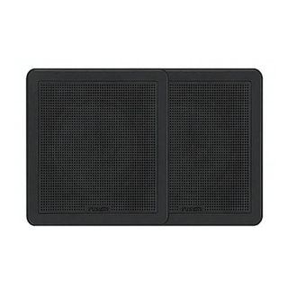 FUSION  7.7" 200W FM SERIES  FLUSH MOUNT MARINE SQUARE BLACK SPEAKERS