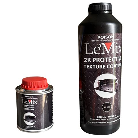 LE MIX 2K TEXTURE COATING KIT BLACK 1L