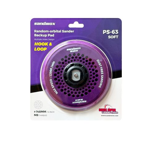 SANDWOX 6" PURPLE BACKING PAD FOR SX653 SOFT
