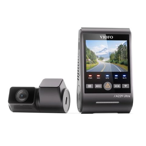 VIOFO DASHCAM A229 ULTRA 4K FRONT + 4K REAR 5GHZ WIFI + GPS