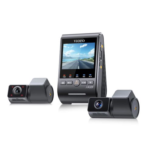 VIOFO DASHCAM A329 4K FRONT + 2K TELEPHOTO + 2K INTERNAL REAR WIFI 6 GPS