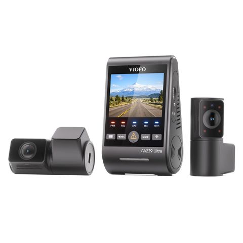 VIOFO DASHCAM A229 ULTRA 4K FRONT + 4K REAR + 1080P INTERNAL 5GHZ WIFI + GPS