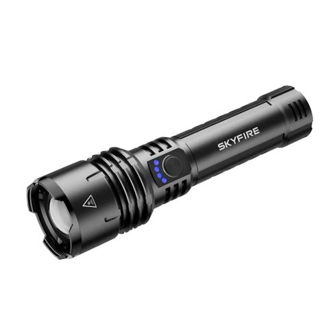 SKYFIRE 1376J FLASHLIGHT TORCH IP54 1387 LUMENS BLACK