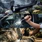SKYFIRE 1376J FLASHLIGHT TORCH IP54 1387 LUMENS BLACK