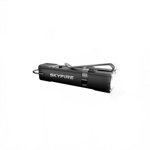 SKYFIRE 2178 MINI FLASHLIGHT TORCH IP54 112 LUMENS WITH SIDE LIGHT & CIG LIGHTER
