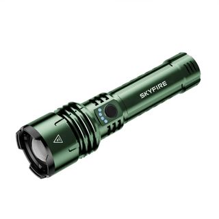SKYFIRE 1376J FLASHLIGHT TORCH IP54 1387 LUMENS GREEN