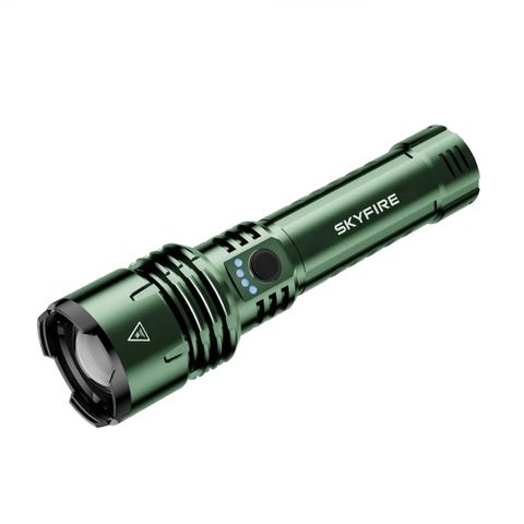 SKYFIRE 1376J FLASHLIGHT TORCH IP54 1387 LUMENS GREEN