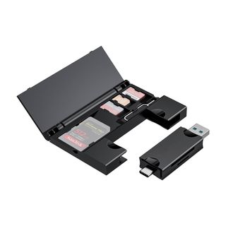 FIREFLY 2-IN-1 USB 3.0 CARD READER WITH CARD HOLDER